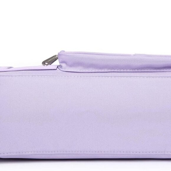 Chic Purple Ita Bag: Adjustable Crossbody Purse with Transparent Pockets - Picture 7 of 7